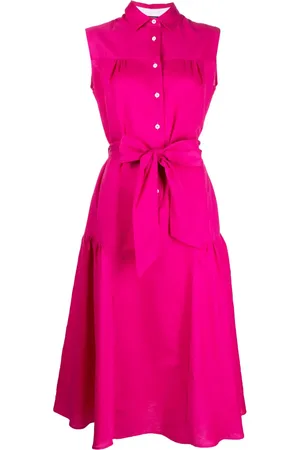 Kiton Vestido camisero midi sin mangas