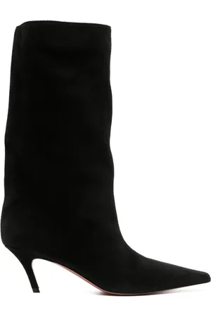 Amina Muaddi Botas Fiona con tacón de 60mm