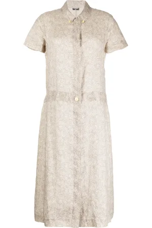 CHANEL Vestido camisero con estampado Cambon 1999