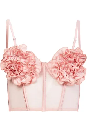 FLEUR DU MAL Bustier con copa de rosa