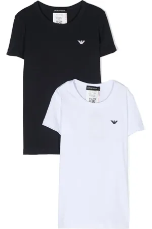 Emporio Armani Pack de dos playeras con logo bordado
