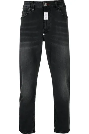 Philipp Plein Jeans rectos con parche del logo
