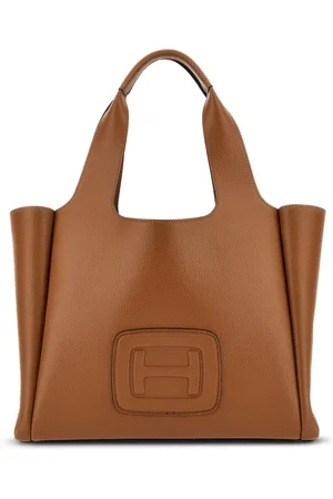 Hogan Tote mediana con placa del logo H