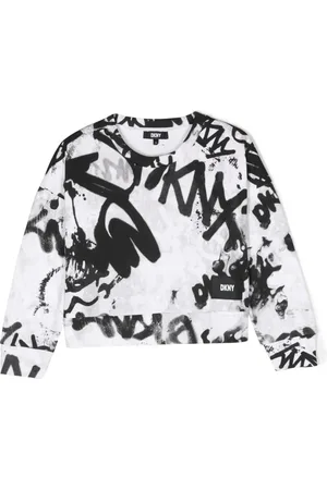 DKNY Sudadera con estampado de grafiti