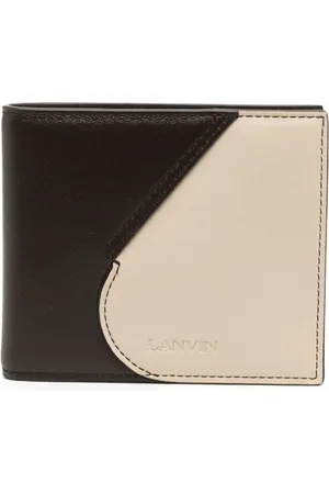 Lanvin Cartera plegable con diseño de dos tonos