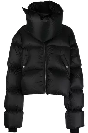 Rick Owens Chamarra capitonada con cuello alzado