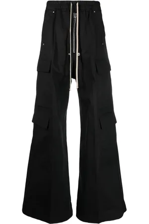 Rick Owens Pantalones anchos con cordones en la pretina