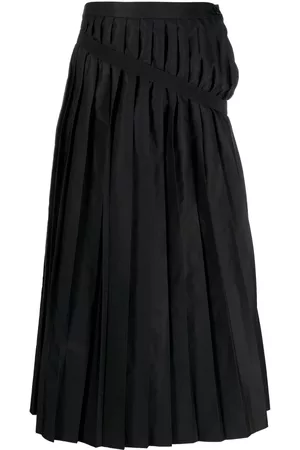 Maison Margiela Falda midi con diseño plisado