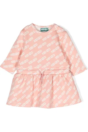 Kenzo Vestido acampanado con logo estampado