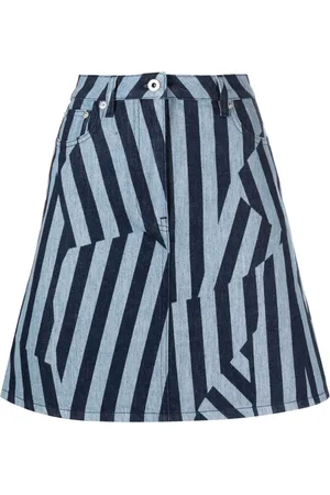 Kenzo Falda de mezclilla con motivo de rayas