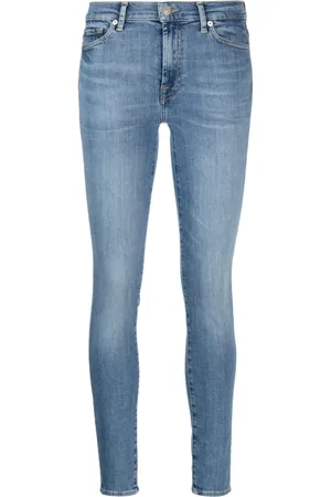7 for all Mankind Skinny jeans con tiro medio