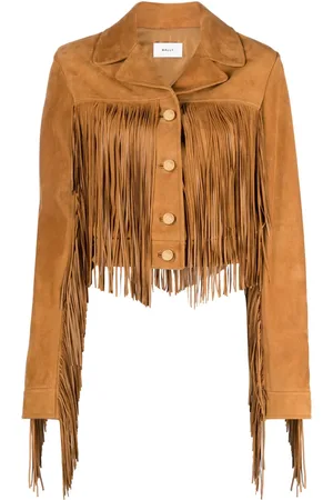 Bally Chamarra de gamuza con flecos