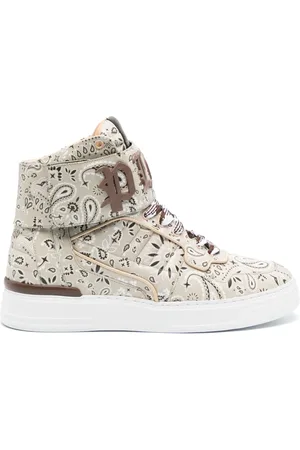 Philipp Plein Tenis con estampado de cachemira