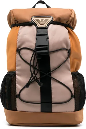 Emporio Armani Mochila con placa del logo