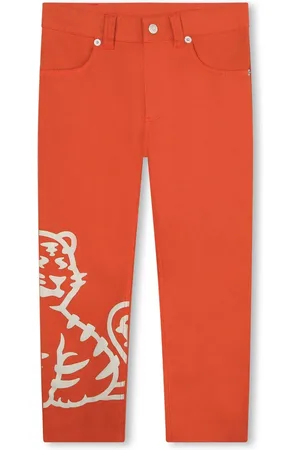 Kenzo Pantalones rectos estampados