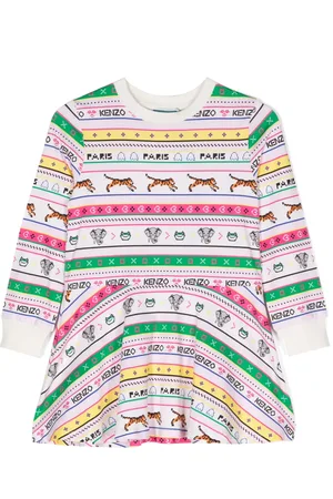 Kenzo Vestido con estampado gráfico