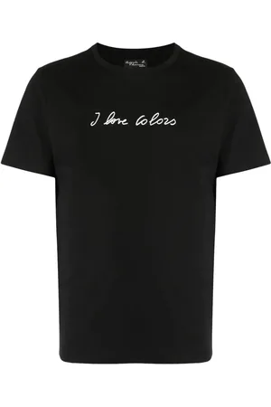 AGNÈS B. Playera con eslogan estampado