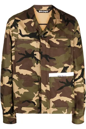 Palm Angels Chamarra con estampado militar