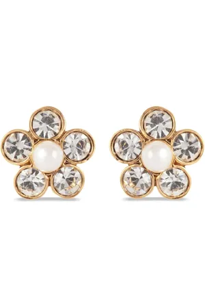 Nina Ricci Aretes con perlas artificiales 1980