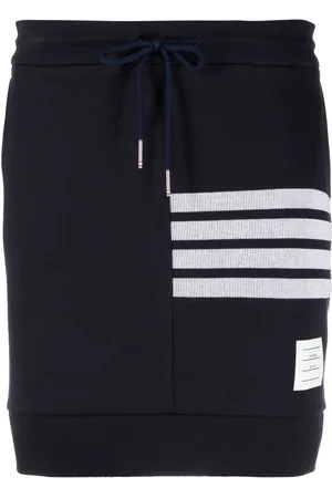 Thom Browne Falda con detalle a rayas estampadas