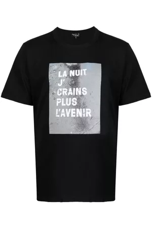 AGNÈS B. Playera con eslogan estampado