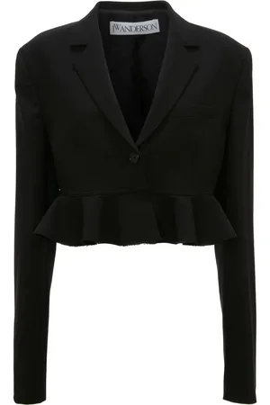 J.W.Anderson Blazer corta con ribete de volantes