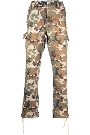 Purple Brand Pantalones cargo con estampado militar