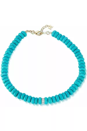 Mateo Pulsera en oro amarillo de 14kt con turquesa y diamantes