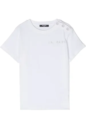 Balmain Playera con logo estampado