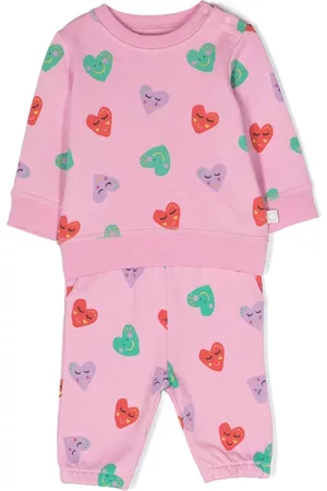 Stella McCartney Traje deportivo con corazón estampado