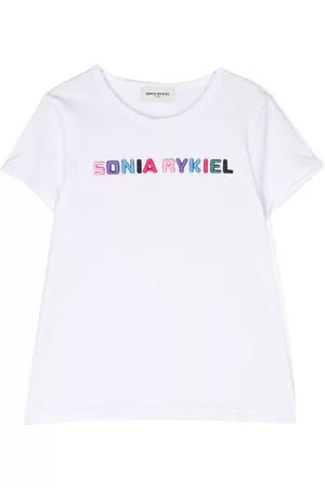 Sonia Rykiel Enfant Playera con cuello redondo y logo bordado
