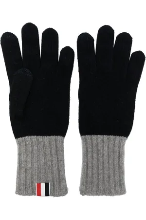 Thom Browne Guantes con detalle Web