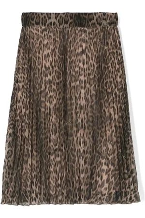 Roberto Cavalli Falda con estampado de guepardo