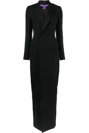 Ralph Lauren Vestido largo estilo traje con doble botonadura