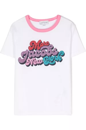 Marc Jacobs Playera con logo estampado y glitter