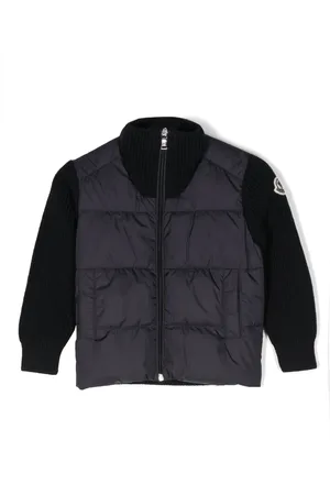 Moncler Chamarra con parche del logo y paneles