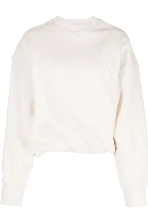 The Attico Sudadera con cuello redondo y logo bordado