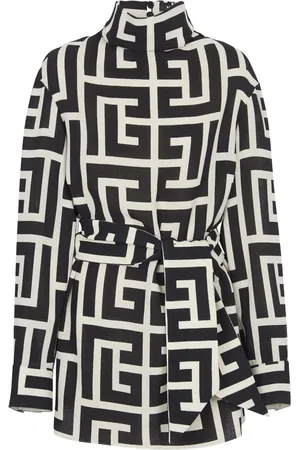 Balmain Blusa acampanada con monograma