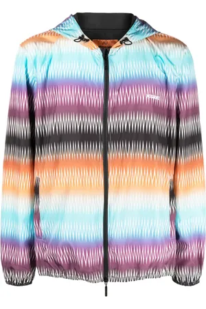 Missoni Chamarra con estampado en zigzag y capucha