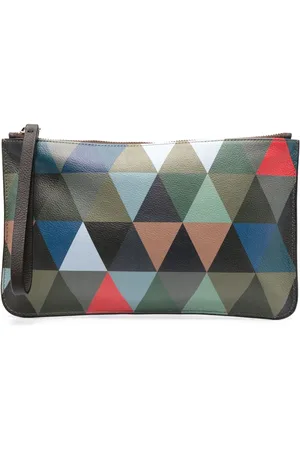 LEATHERSMITH OF LONDON Cartera texturizada con motivo geométrico