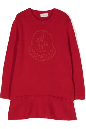 Moncler Vestido tejido con logo bordado