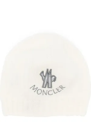 Moncler Gorro tejido con logo bordado
