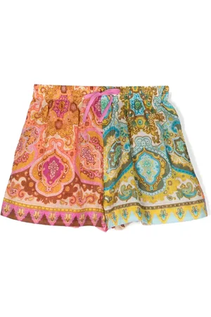 ZIMMERMANN Shorts con estampado de cachemira