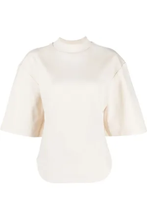 The Attico Playera con espalda abierta