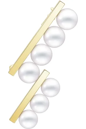 Tasaki Broche Collection Line Balance Step Akoya en oro amarillo de 18kt con perla Akoya