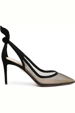 Aquazzura Zapatillas con paneles y tacón de 85mm