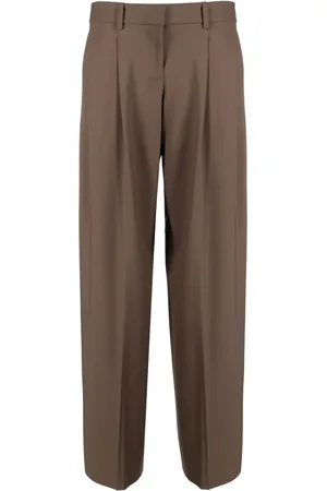 THEORY Pantalones anchos con pinzas