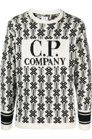 C.P. Company Suéter con logo en intarsia