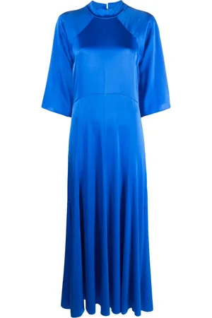 FORTE FORTE Vestido de seda con mangas raglán