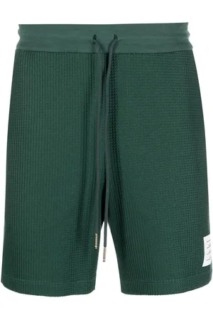 Thom Browne Shorts con efecto gofrado y cordones en la pretina